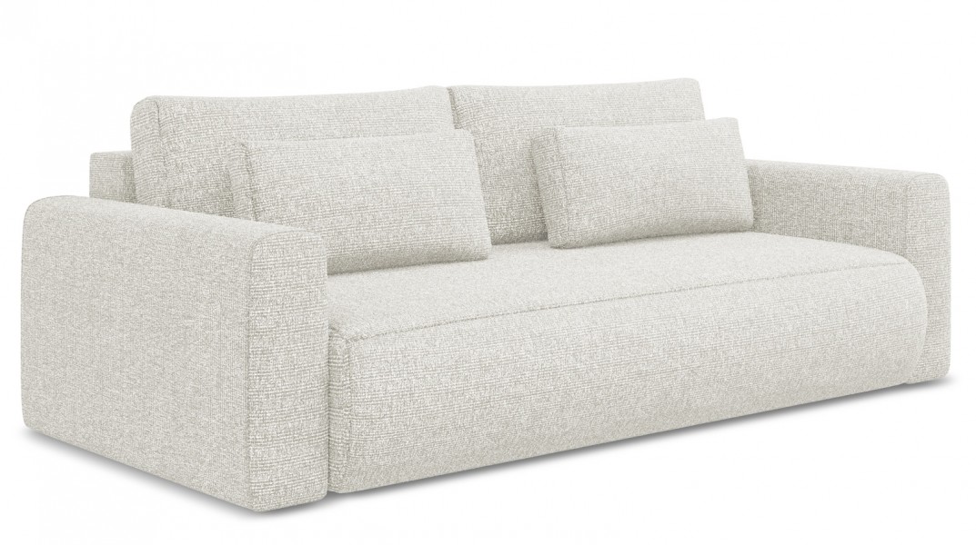 Sofa 3-osobowa z funkcją spania Kapua 155x200 cm, tkanina struktura