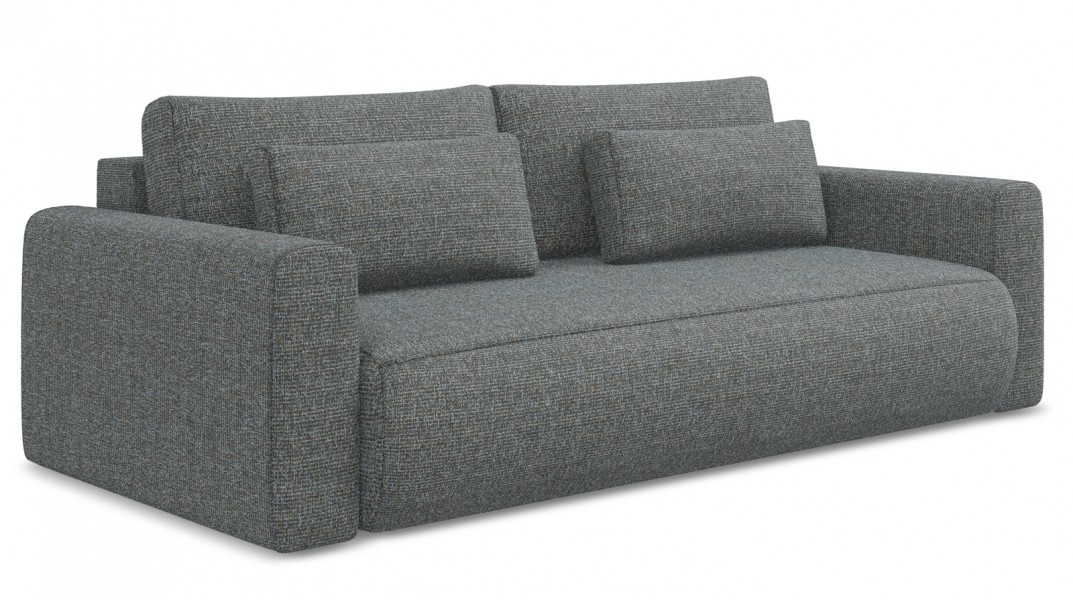 Sofa 3-osobowa z funkcją spania Kapua 155x200 cm, tkanina struktura