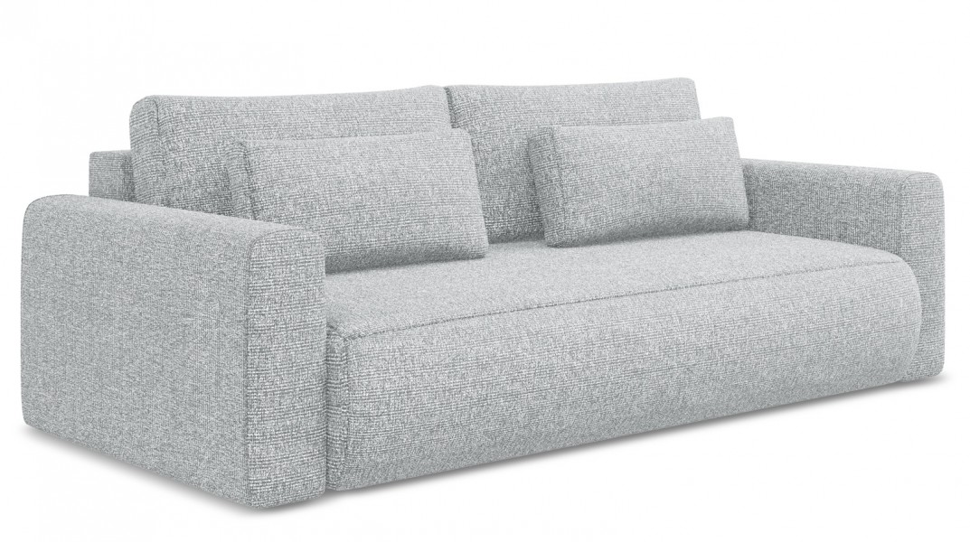 Sofa 3-osobowa z funkcją spania Kapua 155x200 cm, tkanina struktura