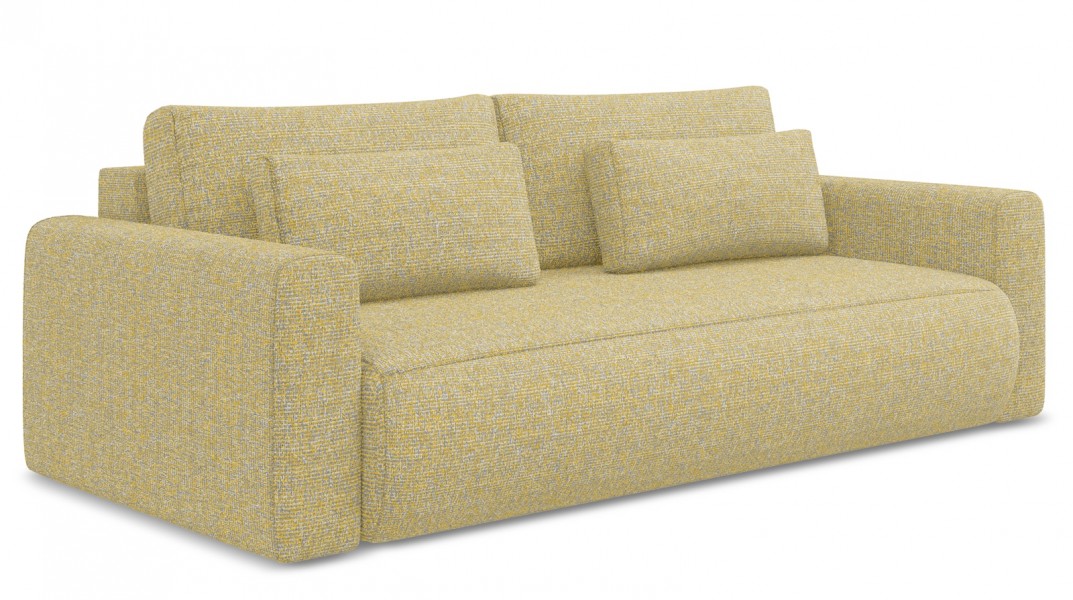 Sofa 3-osobowa z funkcją spania Kapua 155x200 cm, tkanina struktura