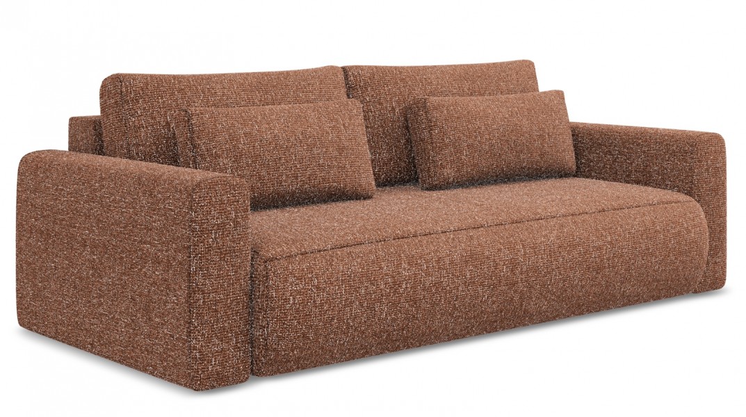 Sofa 3-osobowa z funkcją spania Kapua 155x200 cm, tkanina struktura