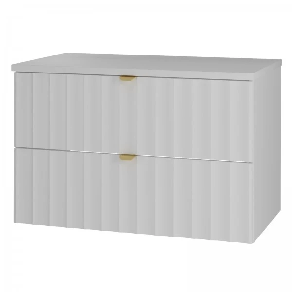 Szafka łazienkowa pod umywalkę nablatową Arcos 07, biały mat, 80 cm - zestaw 1