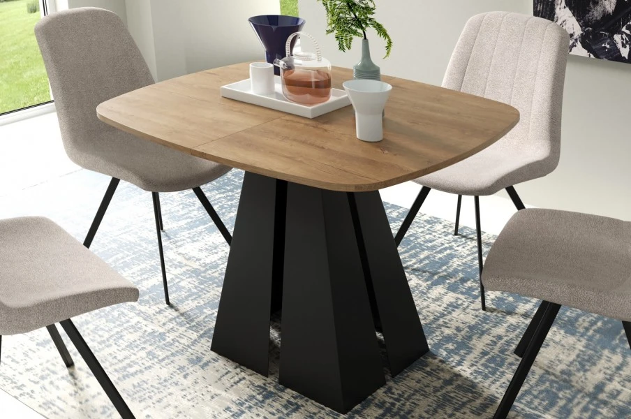Industrialny stół rozkładany Vigo 100-176 cm