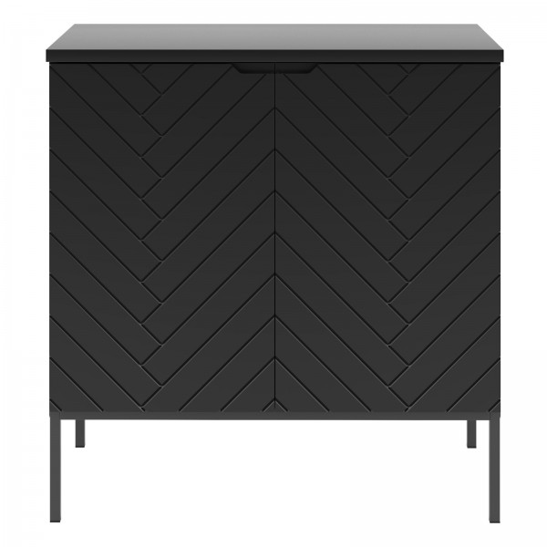Szafka pod umywalkę nablatową Aspen 08 czarna, 80 cm - zestaw 1