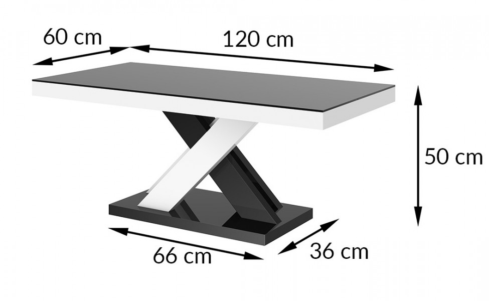 Ława z dębowym dekorem na blacie Xenon Lux Mini Hubertus