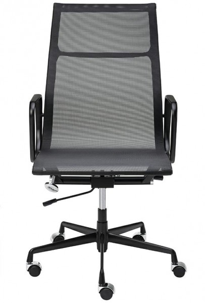 Krzesło biurowe z siatki Aeron Premium, kolor czarny