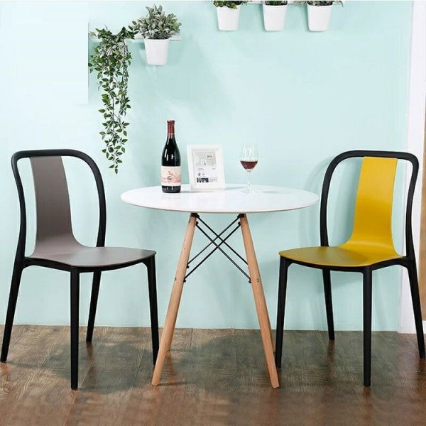 Okrągły stół kawiarniano-jadalniany Scandera 80 cm, biały