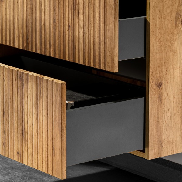 Szafka łazienkowa pod umywalkę wpuszczaną Adel 60 cm, dąb wotan