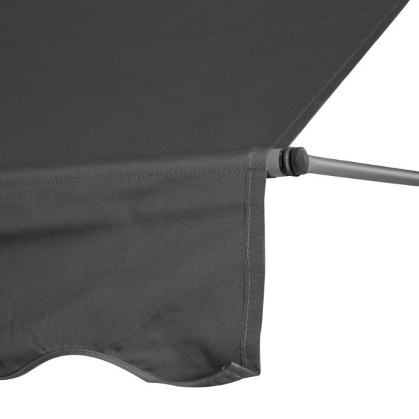 Markiza przeciwsłoneczna regulowana AW-016 na taras, balkon, szara, 300x120 cm