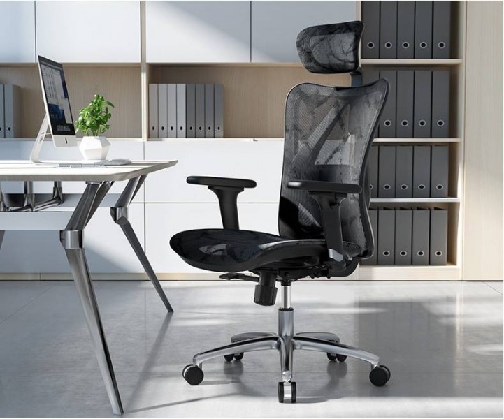 Ergonomiczny fotel biurowy Kalisto, zgodny z normą BHP