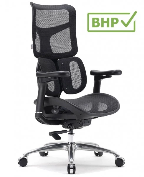 Fotel biurowy z siatki Astro, ergonomiczny, zgodny z normą BHP