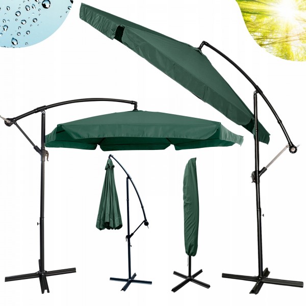Składany parasol ogrodowy Floriva YN7011-GR, zielony