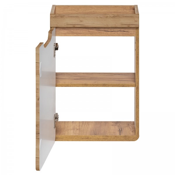 Wąska szafka pod umywalkę wpuszczaną 40 cm, Aruba 823 FSC, dąb craft złoty