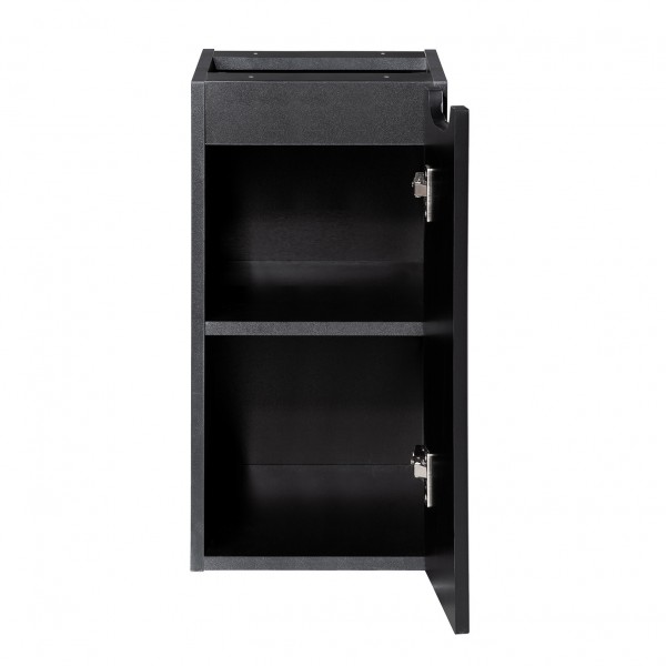 Wisząca szafka łazienkowa podblatowa Nova 30 cm, czarny mat