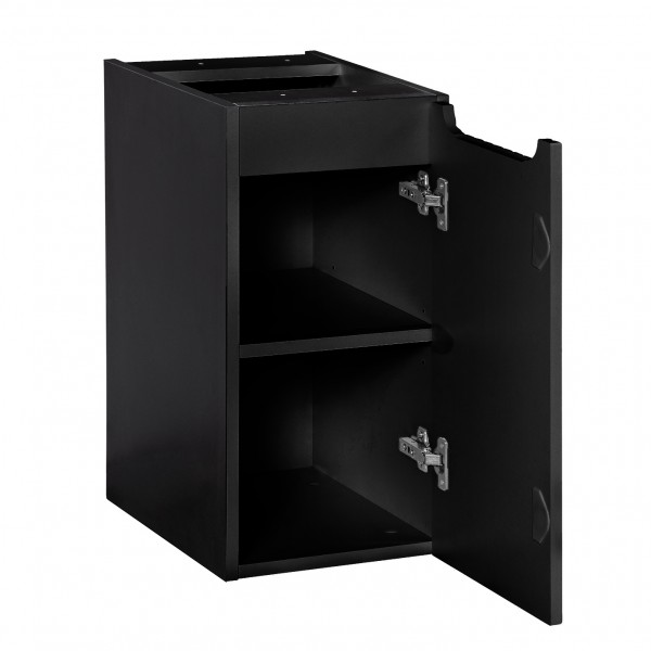 Wisząca szafka łazienkowa podblatowa Nova 30 cm, czarny mat