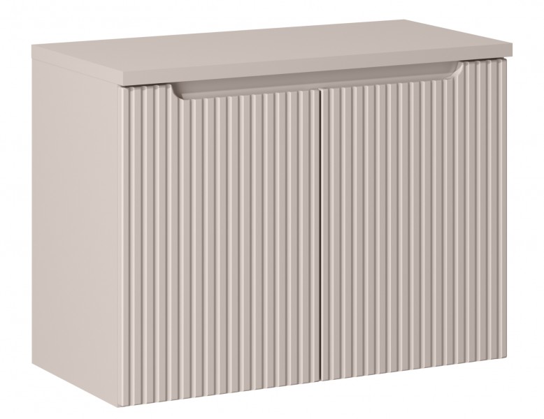 Szafka umywalkowa 2-drzwiowa Nova 80 cm z blatem, kaszmir mat