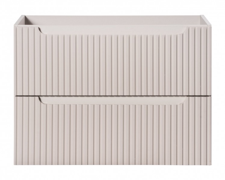 Wisząca szafka umywalkowa 2 szuflady Nova 80 cm, kaszmir mat