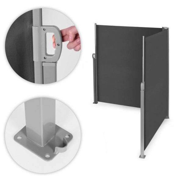 Podwójna markiza tarasowa 3x3x1,8 m - roleta, parawan ogrodowy AW-012