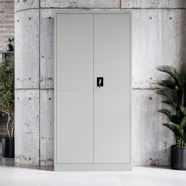 Metalowa szafa gospodarcza Dawid Smart 90x40x185 cm, szara