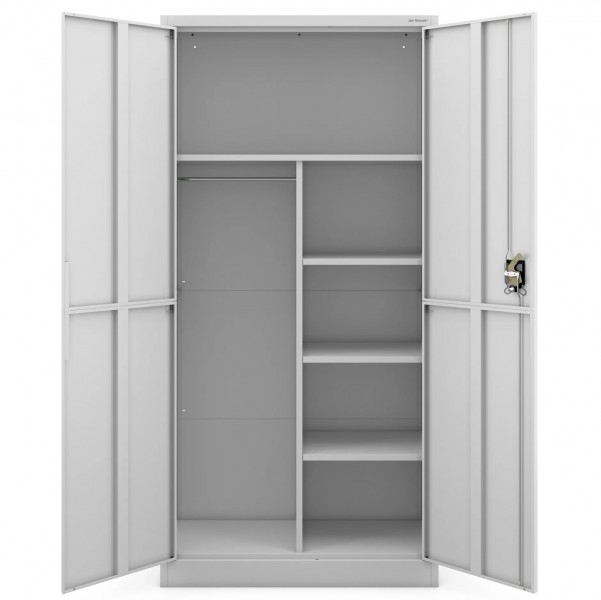 Metalowa szafa gospodarcza Dawid Smart 90x40x185 cm, szara