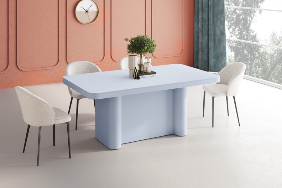 Pastelowy stół Portofino Hubertus rozkładany do 412 cm
