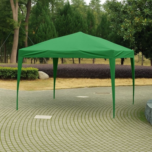 Automatyczny namiot ogrodowy 3x3 m z oknami Gardenia 4W-GR, zielony