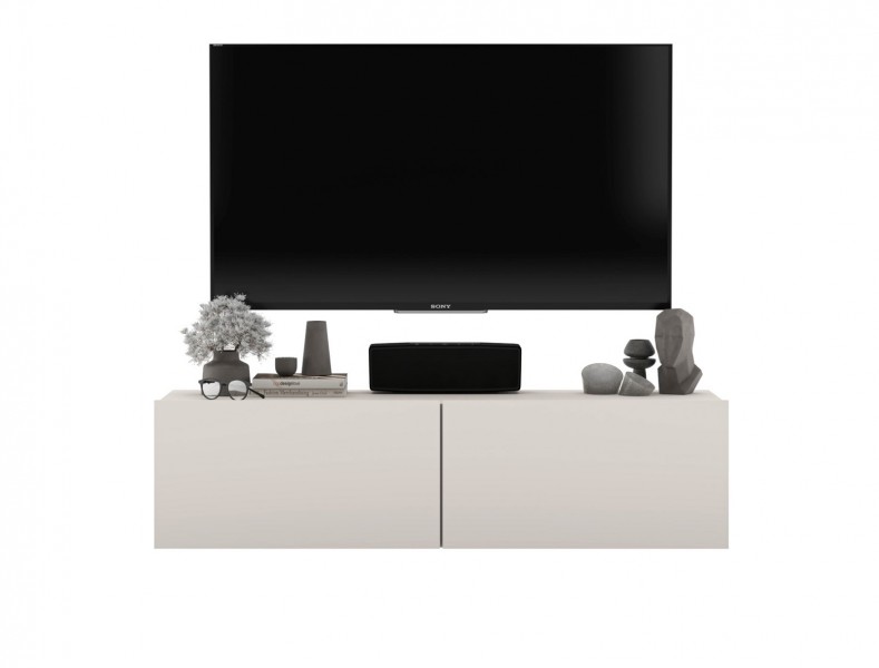 Wisząco stojąca szafka RTV Enjoy 120 cm, kolor kaszmir mat