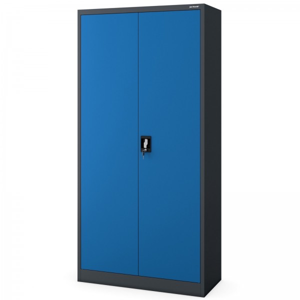Socjalna szafa ubraniowa Dawid 90x45x185 cm, antracyt/niebieski