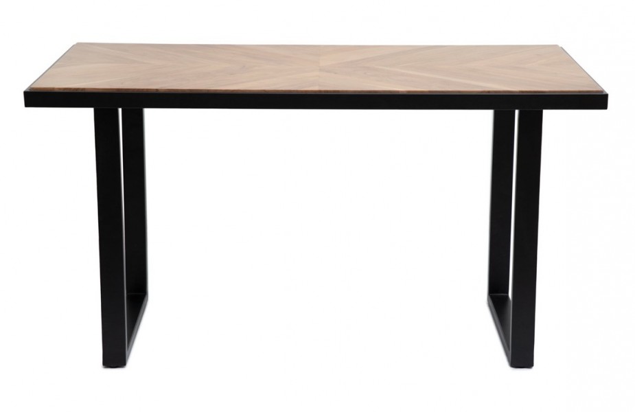 Stół jadalniany z blatem w jodełkę Nattmal, styl industrialny, 160 cm
