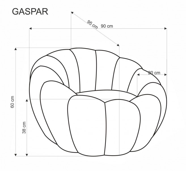 Fotel wypoczynkowy Gaspar 2 Halmar
