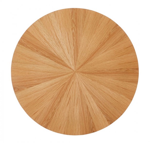 Okrągła ława na słupku L33-FX, średnica 70 cm