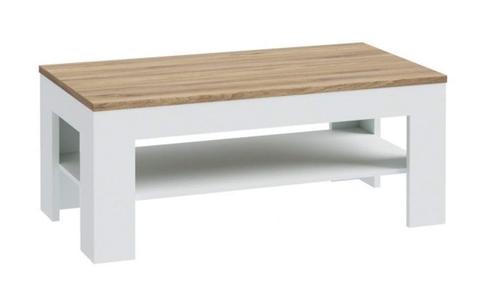 Stolik kawowy z półką Lewisville 5016 Secret Grey/dąb Valencia