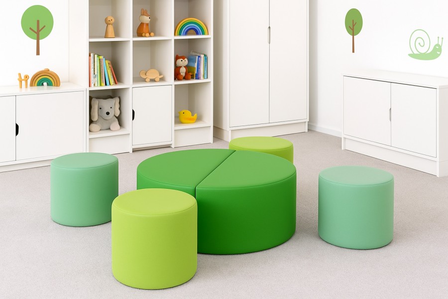 Pufa piankowa przedszkolna Tobo Light Junior, koło 38 cm