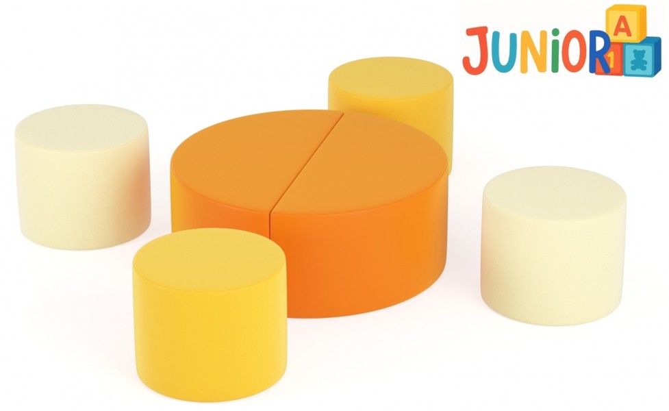 Zestaw piankowych puf dla dzieci Tobo Light Junior 10