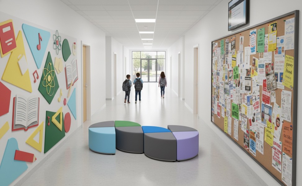 Zestaw siedzisk z pianki do szkół i placówek edukacyjnych Tobo 14