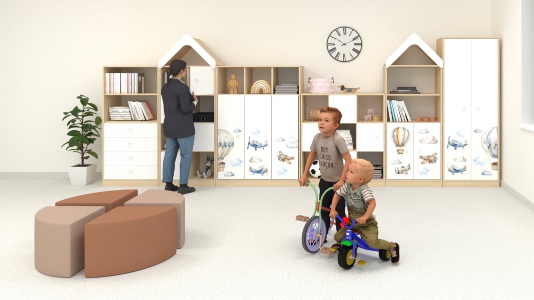 Komplet mebli przedszkolnych Blox Air 2