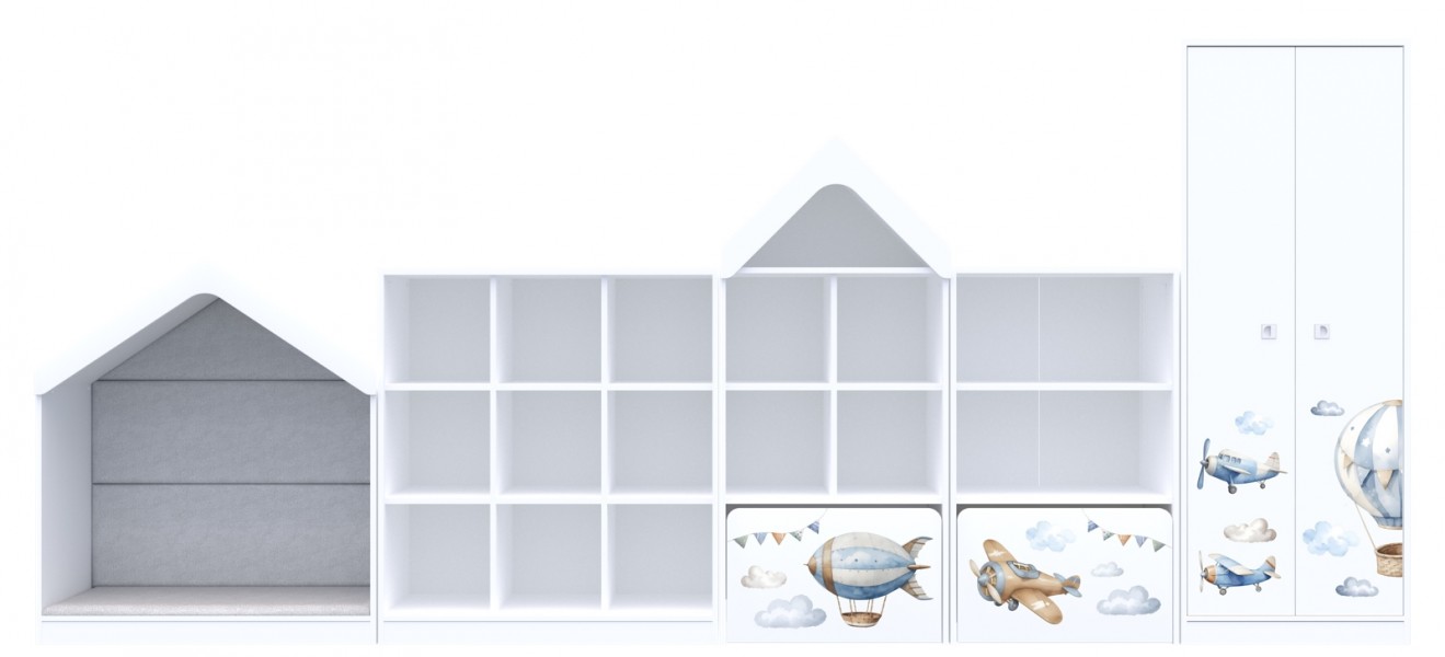 Komplet mebli do sal edukacyjnych Blox Air 4