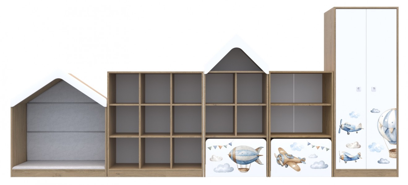 Komplet mebli do sal edukacyjnych Blox Air 4