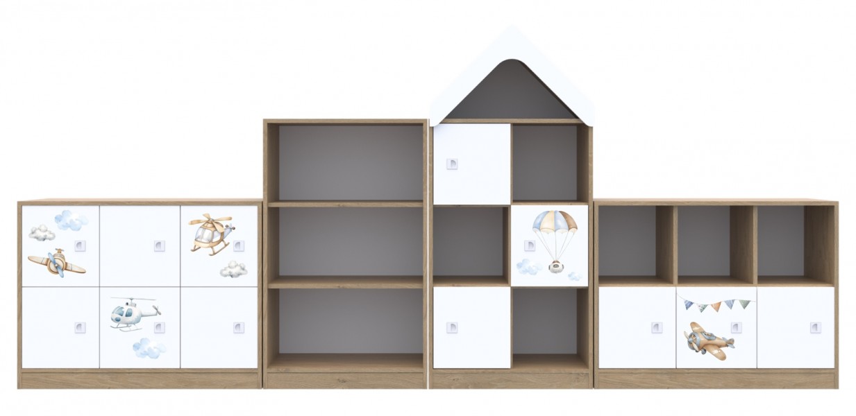 Meble edukacyjne dla dzieci - zestaw żłobkowo-przedszkolny Blox Air 15