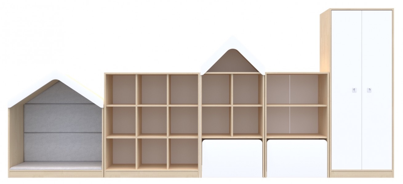 Zestaw mebli dla przedszkolaków Blox Base 4