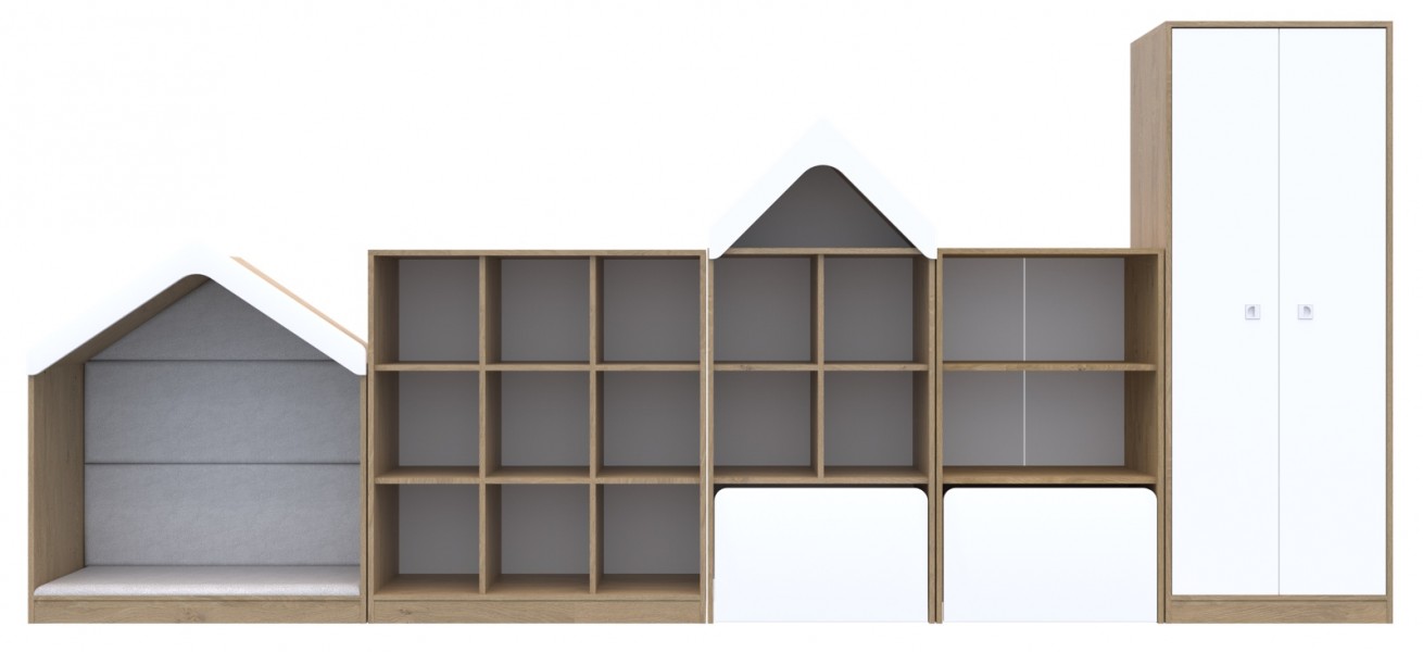 Zestaw mebli dla przedszkolaków Blox Base 4