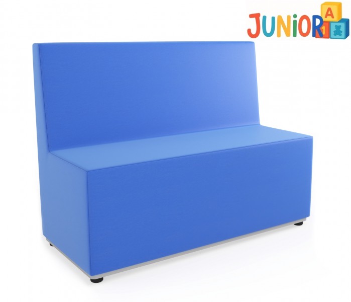 Siedzisko edukacyjne z pianki Tobo Junior z oparciem, prostokąt 80 cm