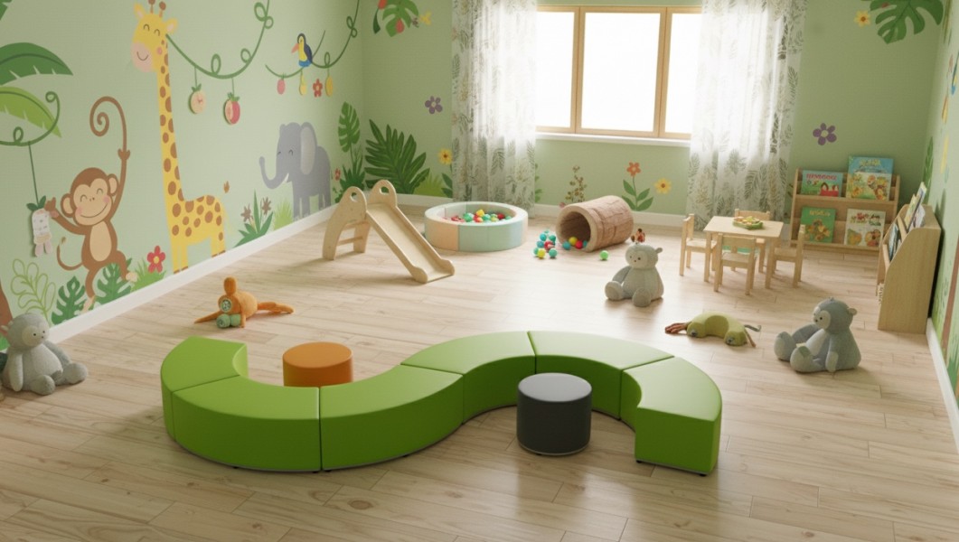 Pufa piankowa przedszkolna Tobo Junior, koło 38 cm