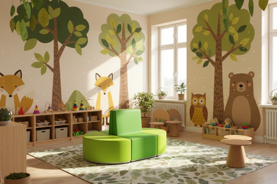 Zestaw siedzisk piankowych do przedszkola Tobo Junior 1