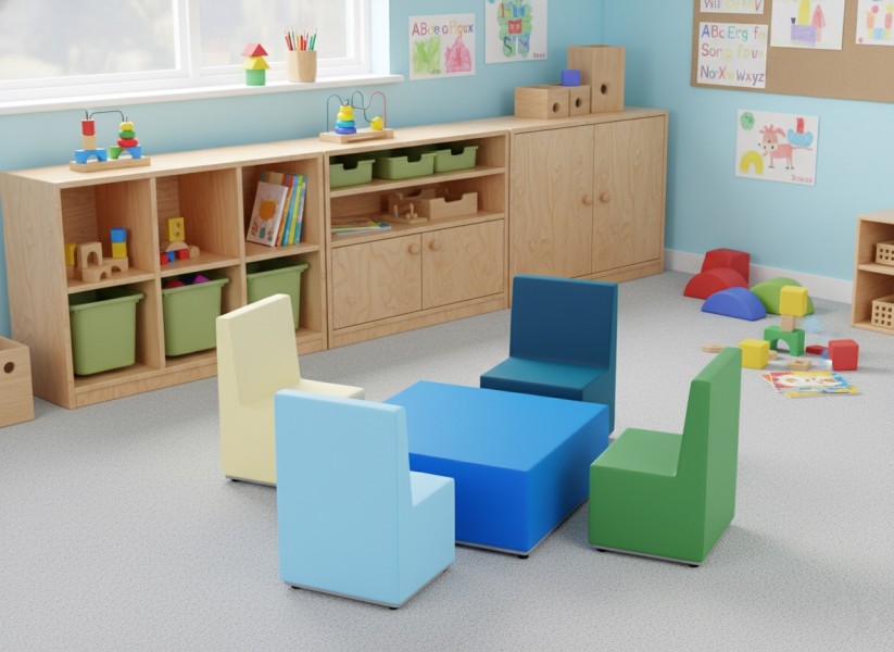 Komplet siedzisk piankowych do przedszkola i żłobka Tobo Junior 3