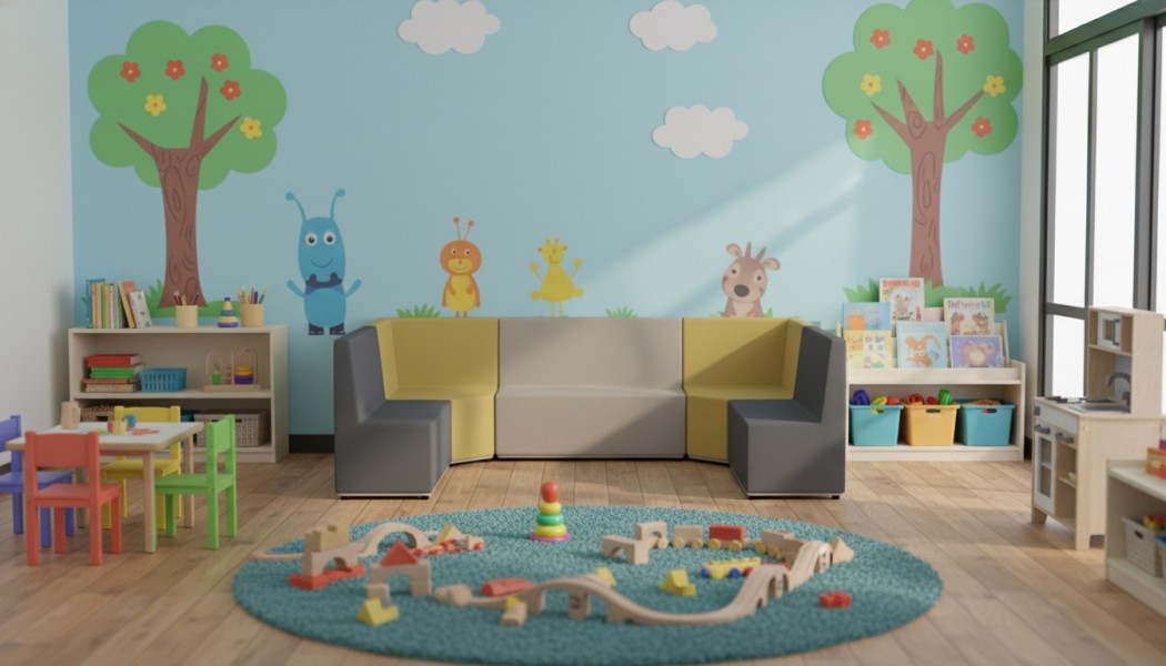 Komplet mebli piankowych do sal edukacyjnych Tobo Junior 7