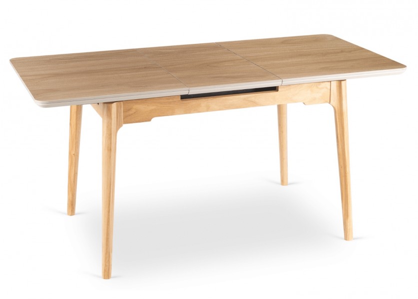 Stół do jadalni rozkładany, ceramiczny Samer 120-160 cm, dąb