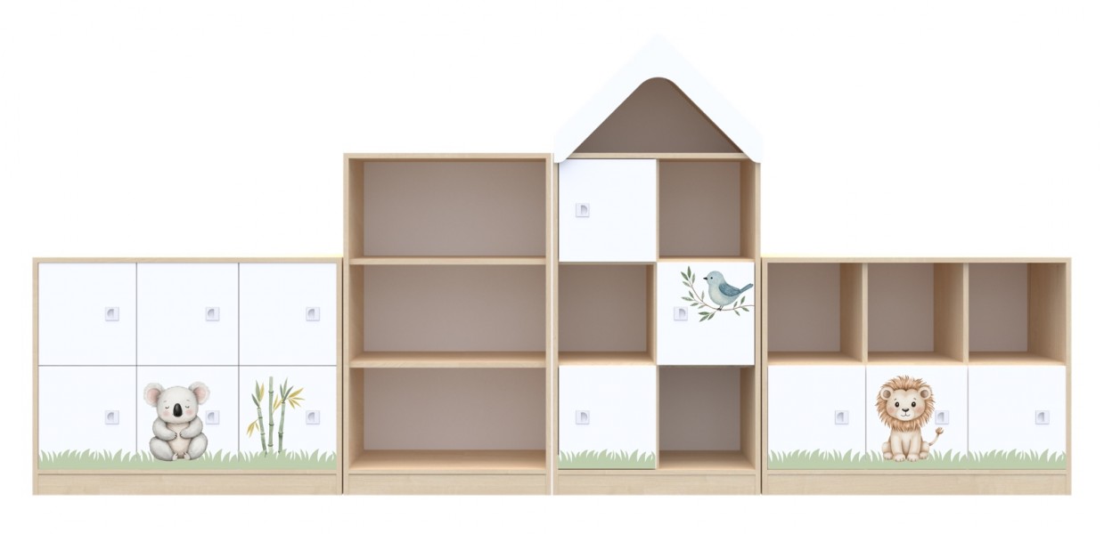 Meble edukacyjne dla dzieci - zestaw żłobkowo-przedszkolny Blox Nature 15