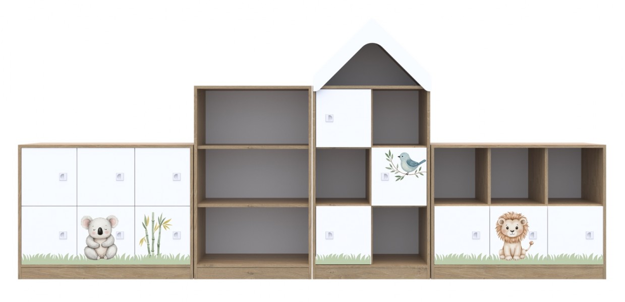 Meble edukacyjne dla dzieci - zestaw żłobkowo-przedszkolny Blox Nature 15