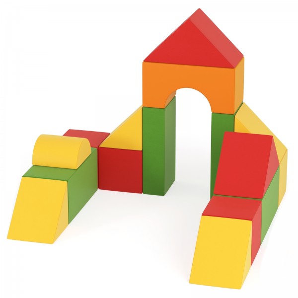 Bezpieczny zestaw piankowy dla dzieci Happy Castle Mid Baby